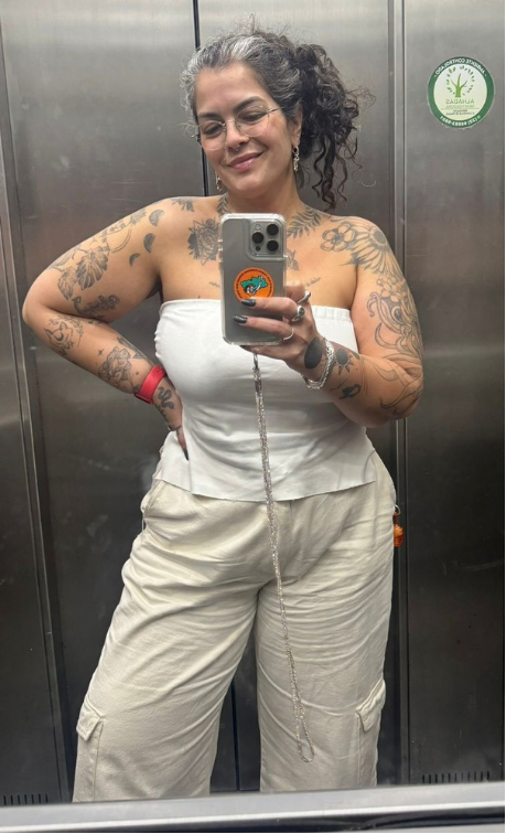 Antes — Nicolly, paciente do programa de emagrecimento